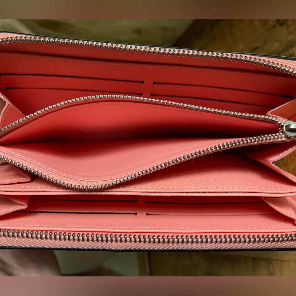 LV Louis Vuitton Aqua Epi Leather Zippy Long Wallet - Picture 9 of 11